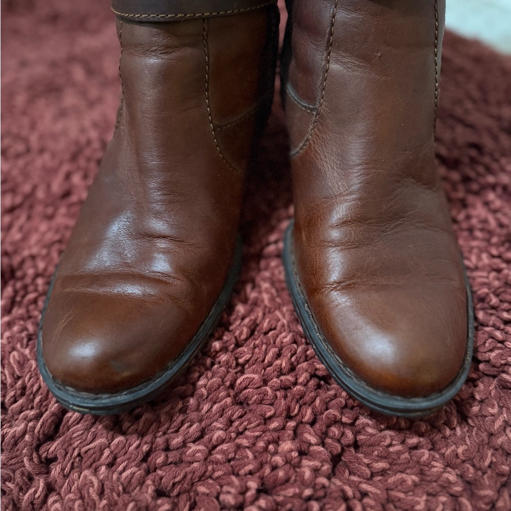 Børn Leather Knee-High Boots - Picture 6 of 7